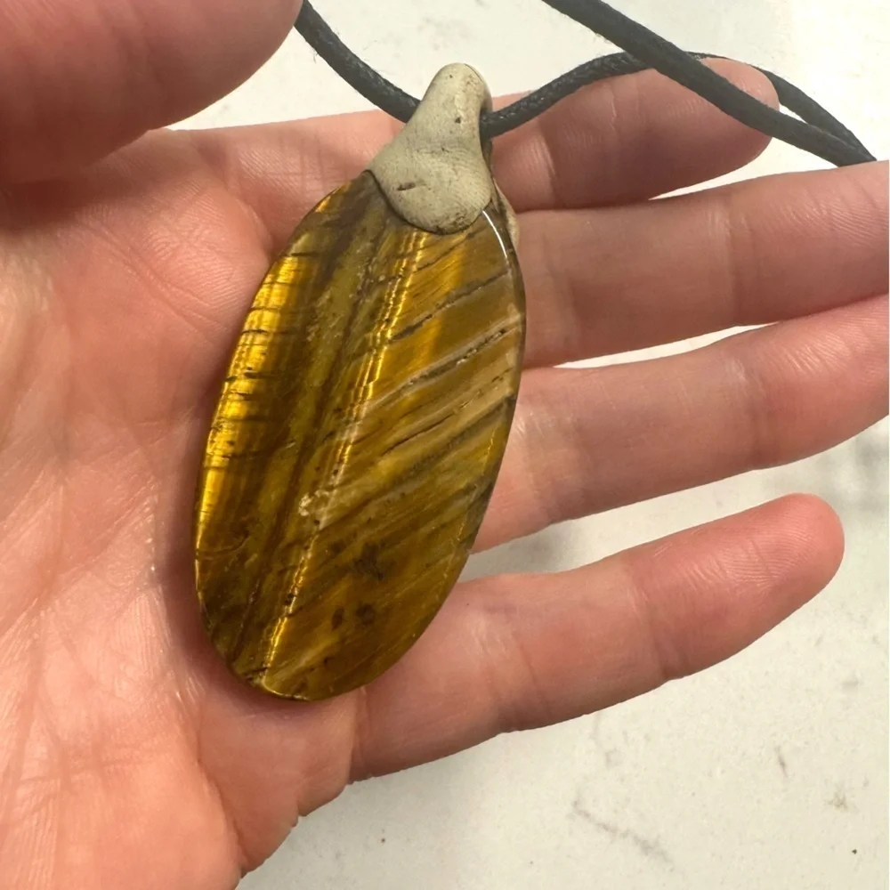 Tiger Eye Adult Colored Stone Necklace Casual Boho‎ 13